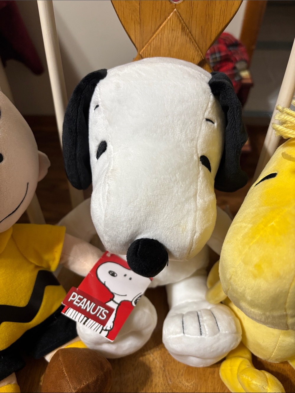 Peanuts Plush Trio - White Snoopy, Yellow Woodstock, Yellow/Black Charlie Brown - Picture 3 of 7